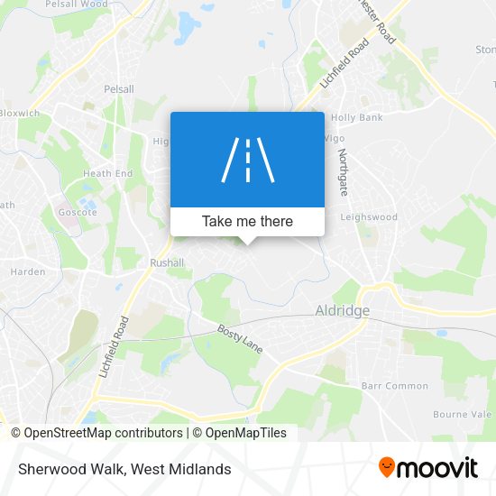 Sherwood Walk map