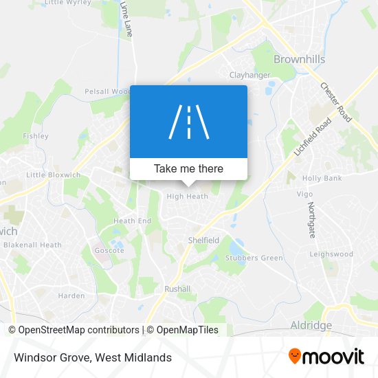 Windsor Grove map