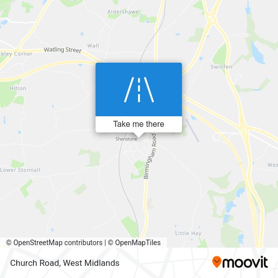 Church Road map