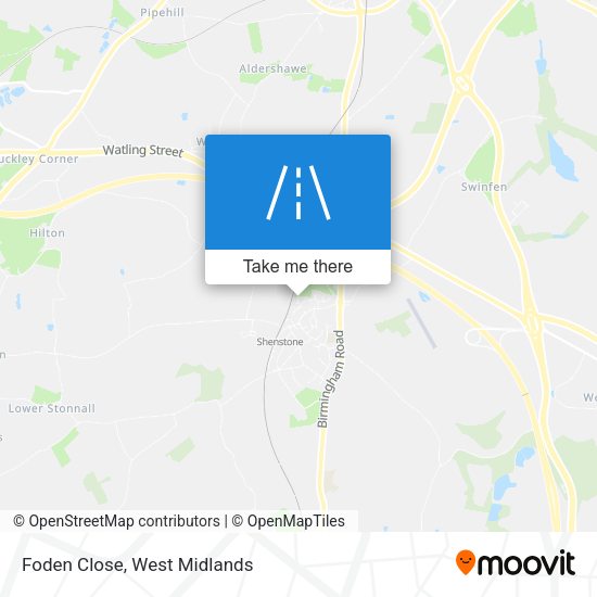 Foden Close map