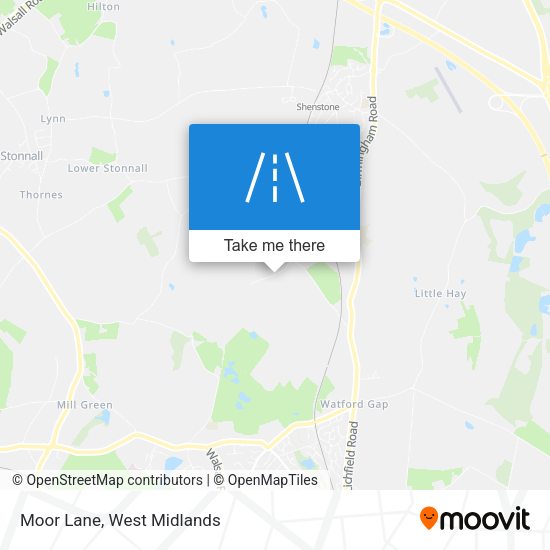 Moor Lane map