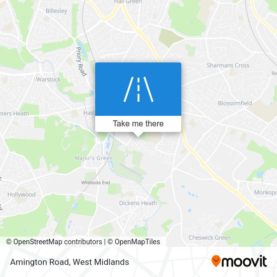 Amington Road map