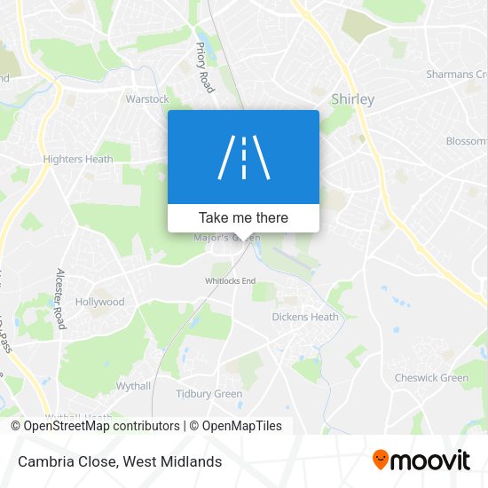 Cambria Close map