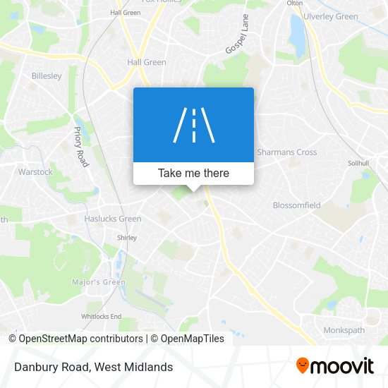 Danbury Road map