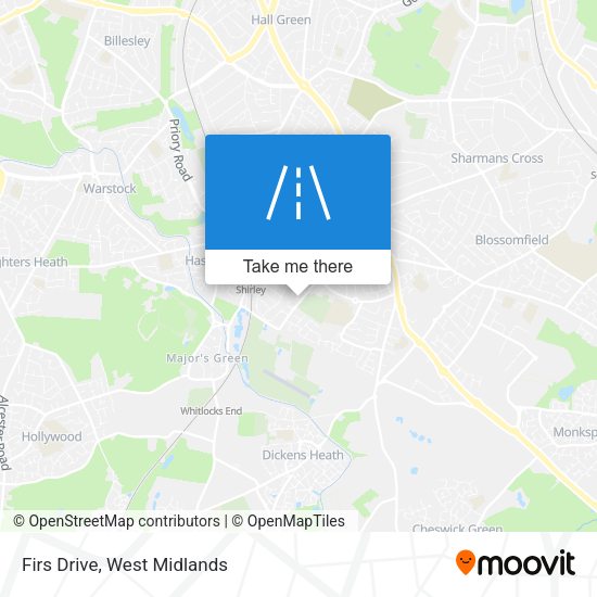 Firs Drive map