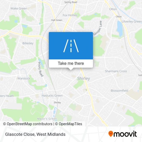 Glascote Close map