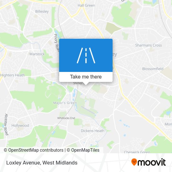 Loxley Avenue map