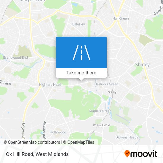Ox Hill Road map