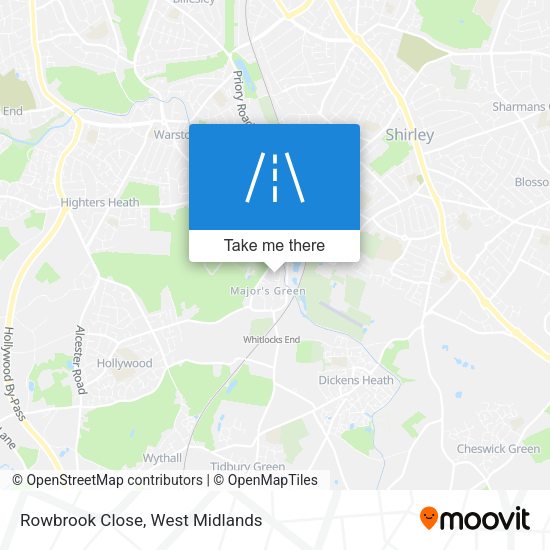 Rowbrook Close map