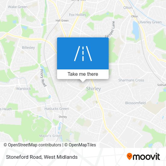 Stoneford Road map