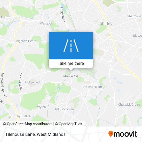 Tilehouse Lane map
