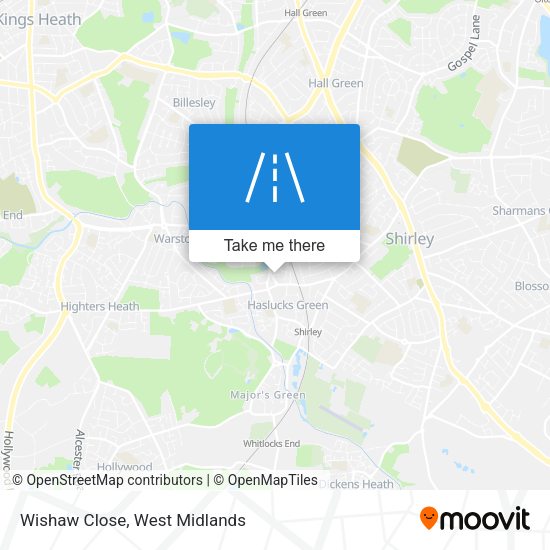 Wishaw Close map