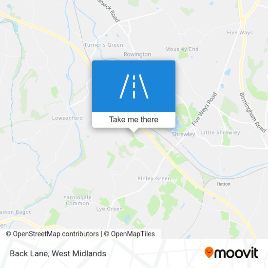 Back Lane map