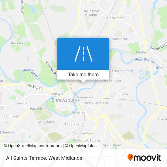 All Saints Terrace map