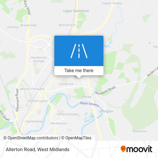 Allerton Road map