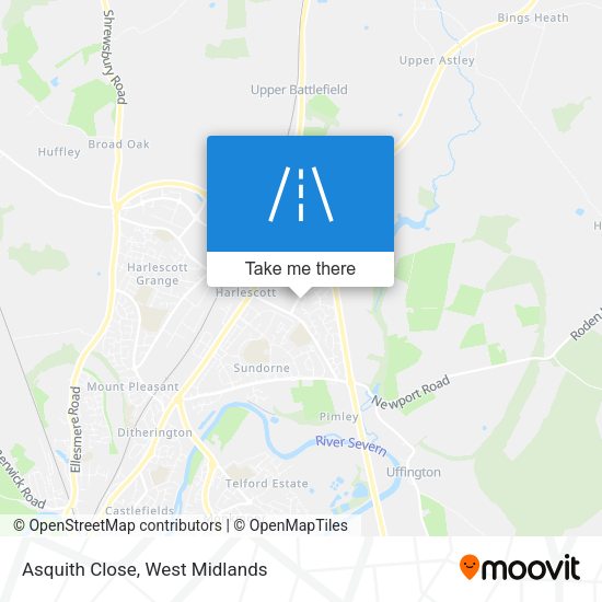 Asquith Close map