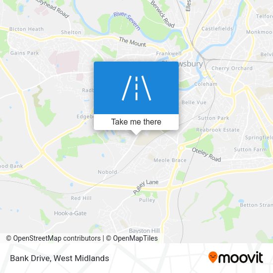 Bank Drive map