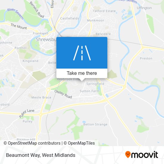 Beaumont Way map