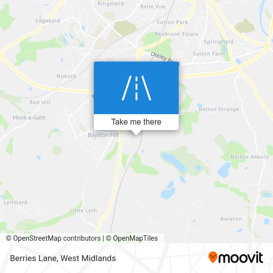Berries Lane map