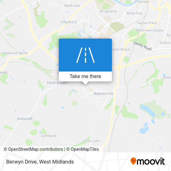 Berwyn Drive map