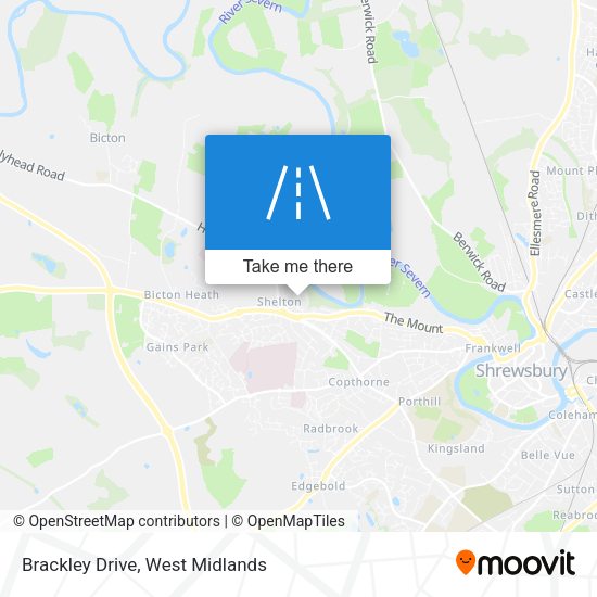 Brackley Drive map