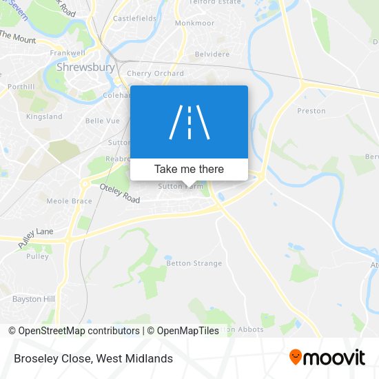Broseley Close map