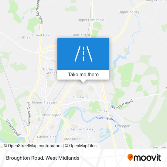 Broughton Road map