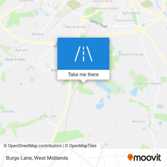 Burgs Lane map