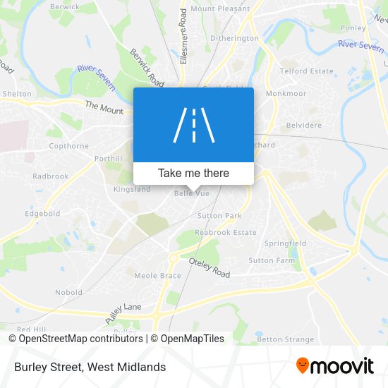Burley Street map