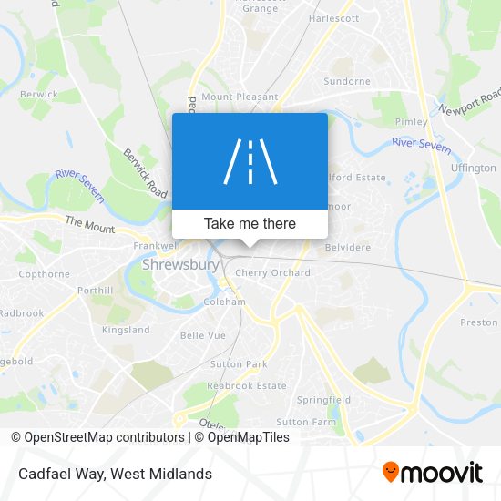 Cadfael Way map