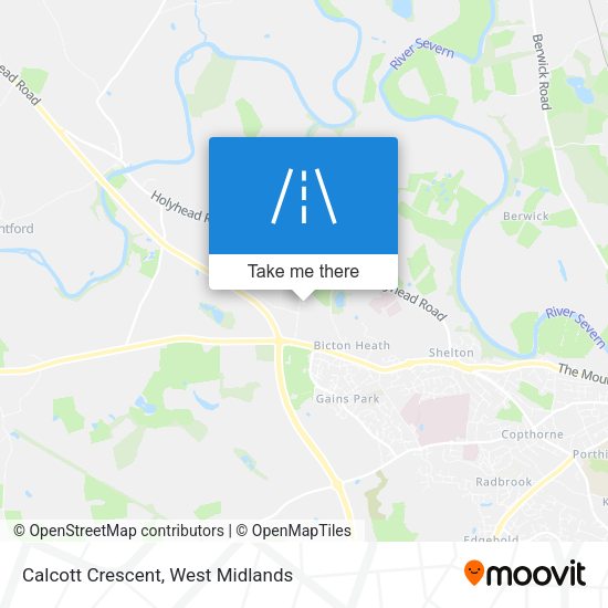 Calcott Crescent map
