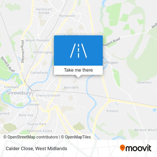 Calder Close map