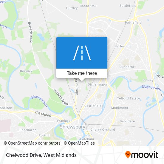 Chelwood Drive map