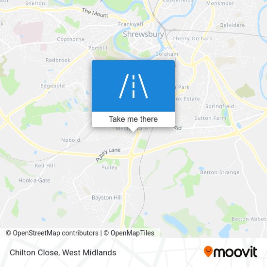 Chilton Close map