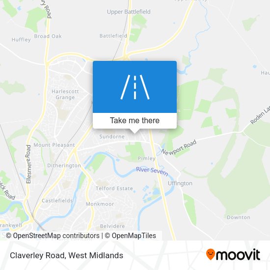 Claverley Road map