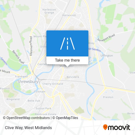 Clive Way map