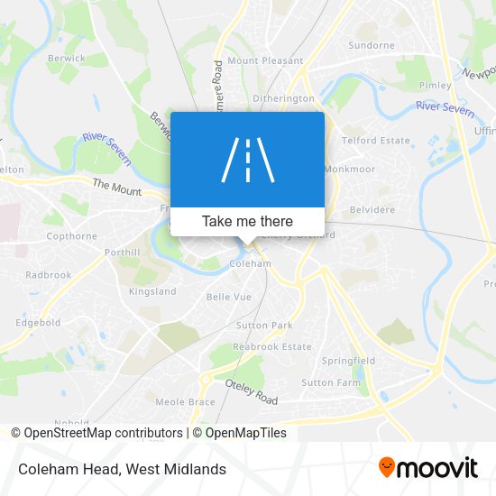 Coleham Head map