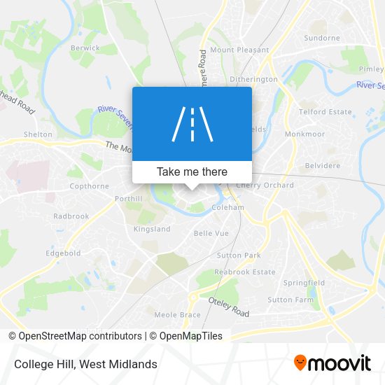 College Hill map