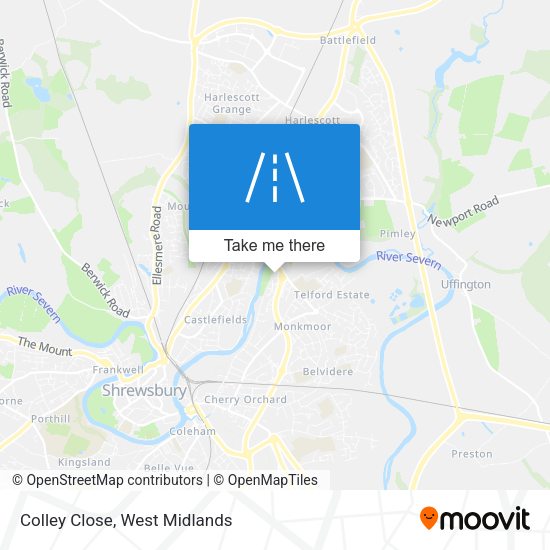 Colley Close map