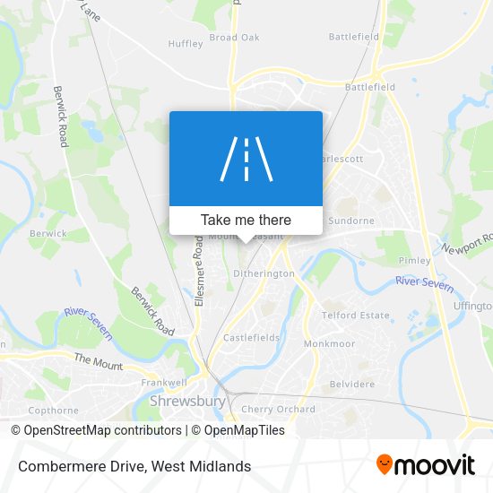 Combermere Drive map