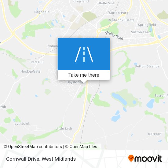 Cornwall Drive map