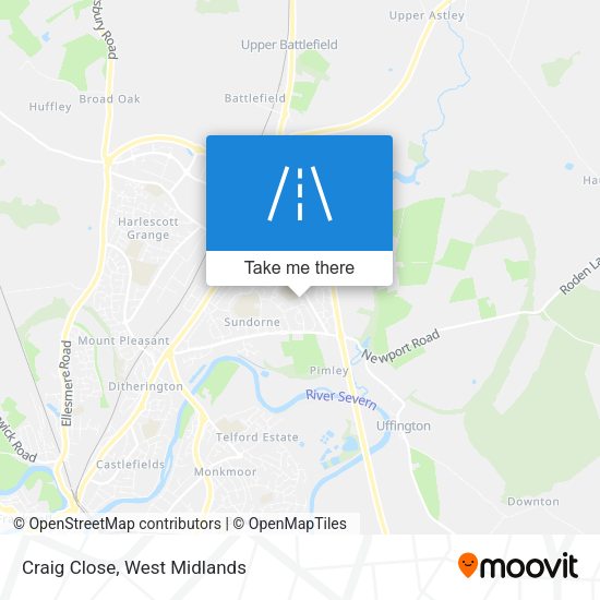 Craig Close map