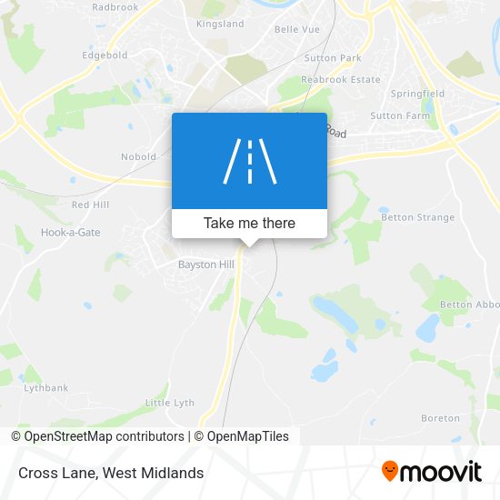 Cross Lane map