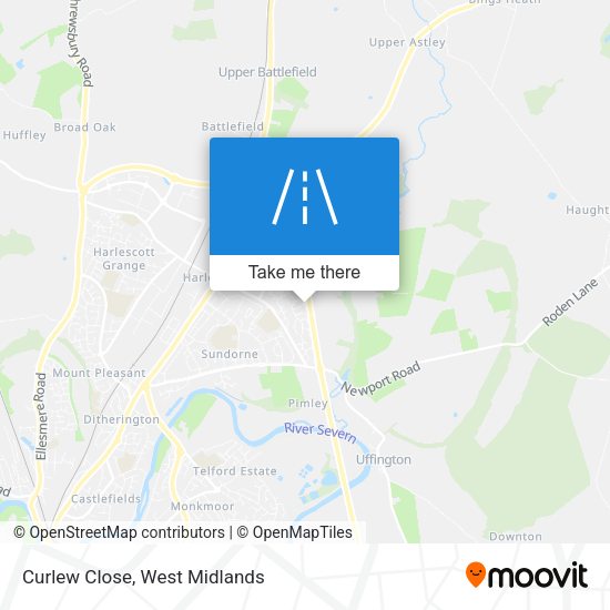 Curlew Close map