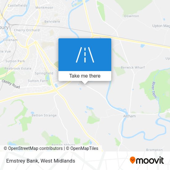 Emstrey Bank map