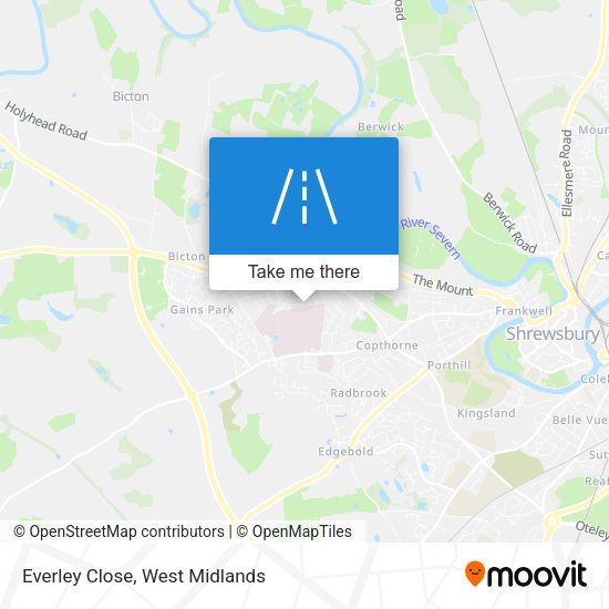 Everley Close map