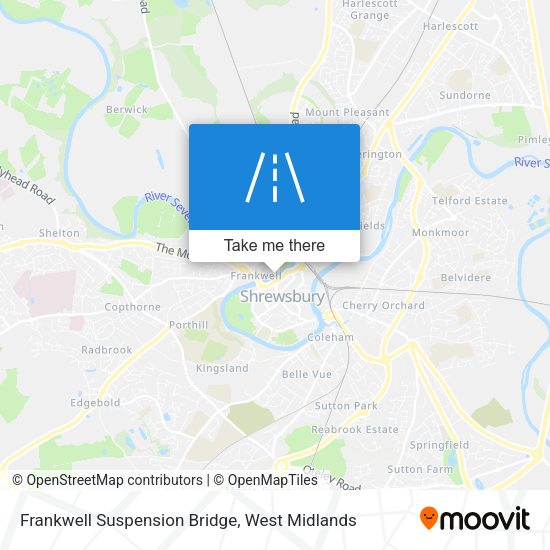 Frankwell Suspension Bridge map