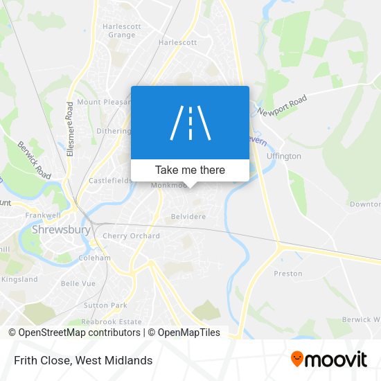 Frith Close map