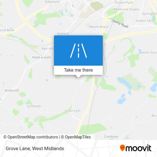 Grove Lane map