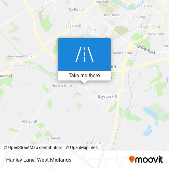 Hanley Lane map